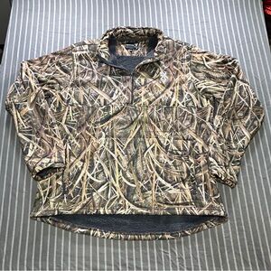 Browning Wicked Wing Mens Size 3XL Smoothbore 1/4 Zip Pullover Jacket MOSGB Camo